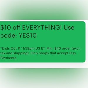 Sale on Etsy!